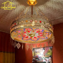 DecorBites™ Bohemian Exotic Stained Glass Pendant Lights for Home Decor and Hospitality