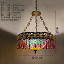 DecorBites™ Bohemian Exotic Stained Glass Pendant Lights for Home Decor and Hospitality