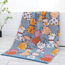 Bohemian floral cotton bath towel orange & teal bathroom wrap