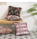DecorBites™ Bohemian Flower Cushion Cover - Ethnic Floral Decorative Pillow Case