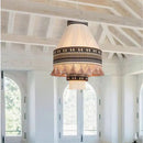 DecorBites™ Bohemian Fringe Pendant Lamp: Retro Tassels Hanging Light in Hand-Woven Hemp Rope Fabric
