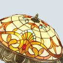 Bohemian glass ceiling light amber stained glass bedroom lamp