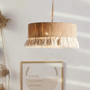 DecorBites™ Bohemian Hemp Rope Tassel Pendant Light for Home Decor
