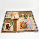 Bohemian jacquard sofa blanket pastoral autumn scene living room