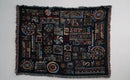 Bohemian jacquard throw blanket black & red living room bedspread