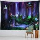 Bohemian jungle animal tapestry wall hanging for children room art