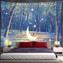 Bohemian jungle animal tapestry wall hanging for children room art