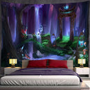 Bohemian jungle animal tapestry wall hanging for children room art