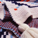 DecorBites™ Bohemian Knitted Sofa Blanket: Multi-Functional Decor for Home & Travel, All Seasons