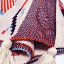DecorBites™ Bohemian Knitted Sofa Blanket: Multi-Functional Decor for Home & Travel, All Seasons