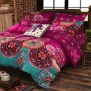 DecorBites™ Bohemian Ethnic Print Bedding Set: Soft, Breathable Duvet Cover Kit for All Seasons