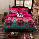 DecorBites™ Bohemian Ethnic Print Bedding Set: Soft, Breathable Duvet Cover Kit for All Seasons