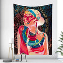 Bohemian moon tarot tapestry blue and purple bedroom wall art
