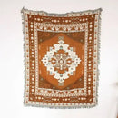 Bohemian outdoor blanket gray tiger tapestry rug living room throw