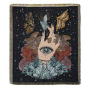 Bohemian outdoor blanket gray tiger tapestry rug living room throw