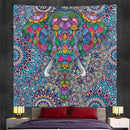 Bohemian purple & pink elephant god mandala tapestry bedroom decor