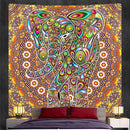 Bohemian purple & pink elephant god mandala tapestry bedroom decor
