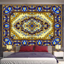 Bohemian red & gold indian mandala tapestry bedroom wall decor