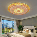 Bohemian romantic art rainbow mosaic ceiling lamp living room