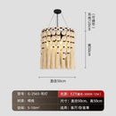 Bohemian tassel pendant led light beige macrame bedroom decor