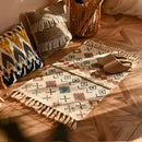 DecorBites™ Bohemian Tassel Rug - Retro Hand Woven Carpet for Home Decor
