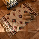 DecorBites™ Bohemian Tassel Rug - Retro Hand Woven Carpet for Home Decor
