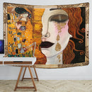 Bohemian thai style half face tapestry living room wall art