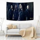 Boho band tapestry flag bedroom wall art and bedspread