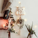 Boho beige macrame plant hanger basket wall art living room decor
