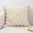 DecorBites™ Beige Boho Style Cushion Cover 45x45/30x50cm - Handmade Square Pillow Case
