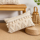 DecorBites™ Beige Boho Style Cushion Cover 45x45/30x50cm - Handmade Square Pillow Case