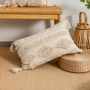 DecorBites™ Beige Boho Style Cushion Cover 45x45/30x50cm - Handmade Square Pillow Case