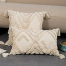 DecorBites™ Beige Boho Style Cushion Cover 45x45/30x50cm - Handmade Square Pillow Case