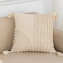 DecorBites™ Beige Boho Style Cushion Cover 45x45/30x50cm - Handmade Square Pillow Case