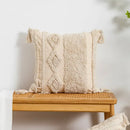 DecorBites™ Beige Boho Style Cushion Cover 45x45/30x50cm - Handmade Square Pillow Case