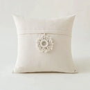 Boho beige tufted fringed cushion cover living room pillow case