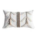 DecorBites™ Beige Crochet Tufted Pillow Cover: Nordic Style Home Decor Cushion