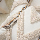 DecorBites™ Beige Crochet Tufted Pillow Cover: Nordic Style Home Decor Cushion