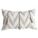 DecorBites™ Beige Crochet Tufted Pillow Cover: Nordic Style Home Decor Cushion