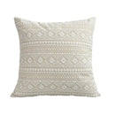 Boho beige & yellow linen cotton pillow cover living room decor