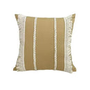 Boho beige & yellow linen cotton pillow cover living room decor