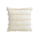 Boho beige & yellow linen cotton pillow cover living room decor