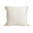 Boho beige & yellow linen cotton pillow cover living room decor
