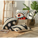 Boho big eye tufted cushion covers for bedroom living room