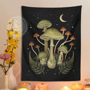 DecorBites™ Botanical Mushroom Moom Tapestry Wall Hanging for Boho Living Room Decor