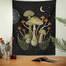 DecorBites™ Botanical Mushroom Moom Tapestry Wall Hanging for Boho Living Room Decor