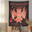 DecorBites™ Cat Baphomeow Tapestry: Boho Witchcraft Moon Star Decor for Home & Dorm Room