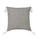 Boho black & white jacquard flower pillow case living room decor