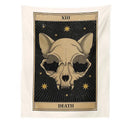 DecorBites™ Cat Divination Tarot Card Tapestry Moon Phase Wall Hanging Décor