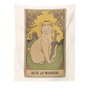 DecorBites™ Cat Divination Tarot Card Tapestry Moon Phase Wall Hanging Décor